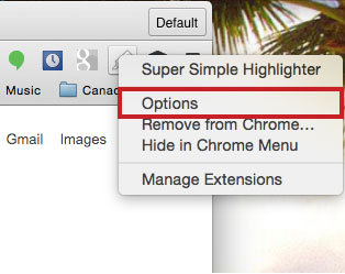 Super Simple Highlighter options