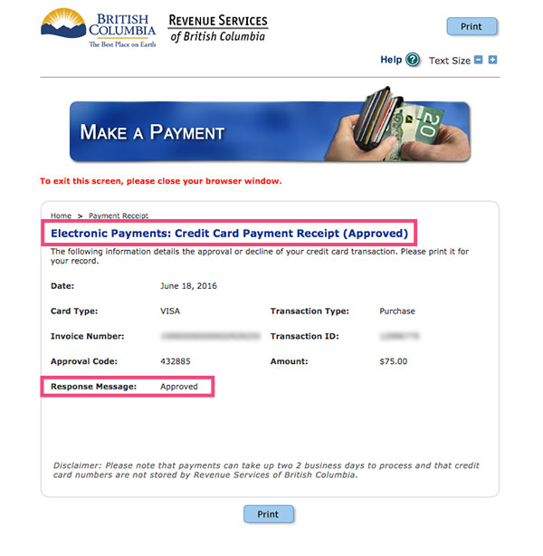 MSP支払い完了画面