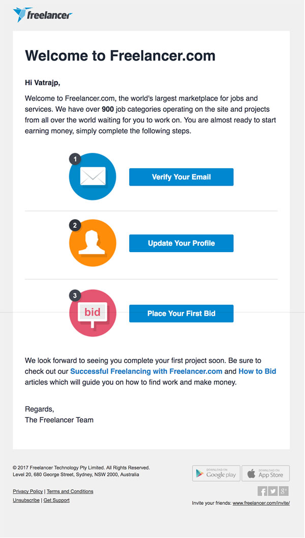 Feelancer.com email