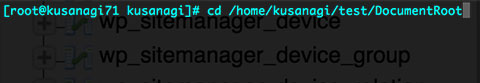 DocumentRootに移動